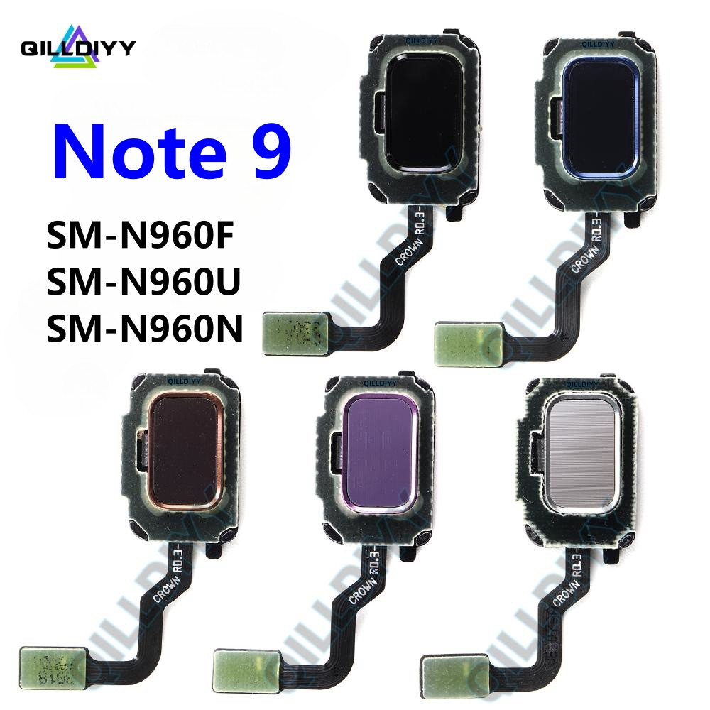 1pcs เซ็นเซอร์ลายนิ้วมือ Flex สําหรับ Samsung Galaxy หมายเหตุ 9 Note9 SM-N960F N960F N960U N960N N96