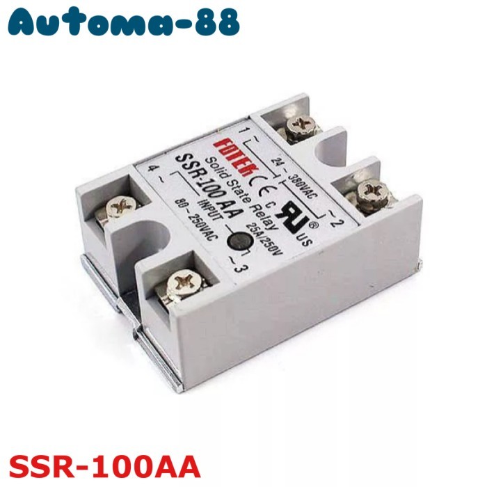 Md99 FOTEK SSR 100A SSR-100AA Solid State Relay AC to AC Input 80-250V