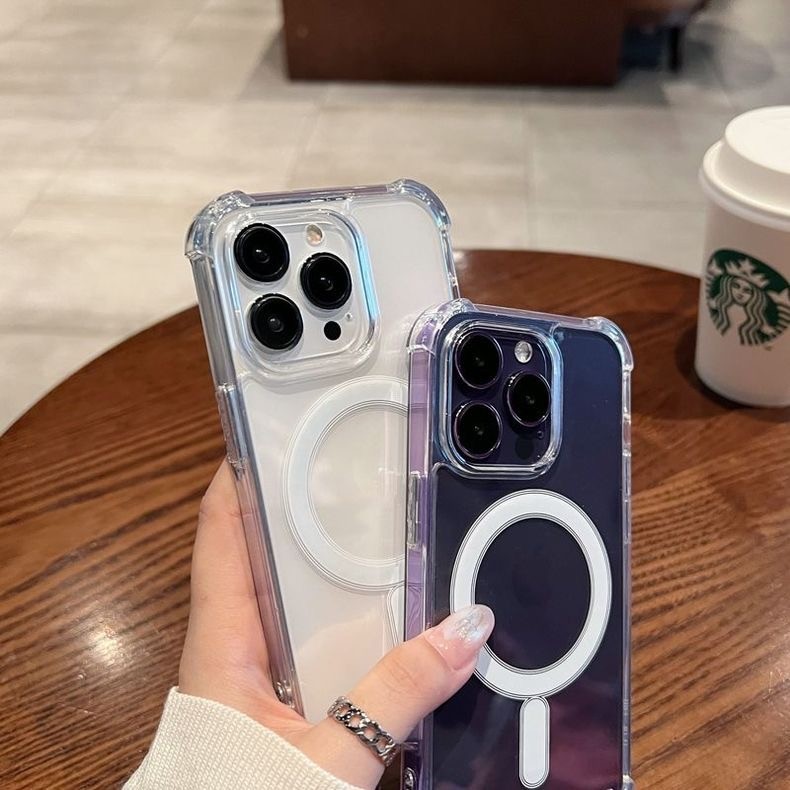 เคส ชาร์ตได้ สำหรับ iPhone 17 Air 16e 16Pro 17Pro 16Promax 11,12,13,14,15 Pro Plus Promax เคสใส แม่เหล็ก ราคา ถูกที่สุด ดีลบีเคเค แกลเลอรีภาพที่ 4