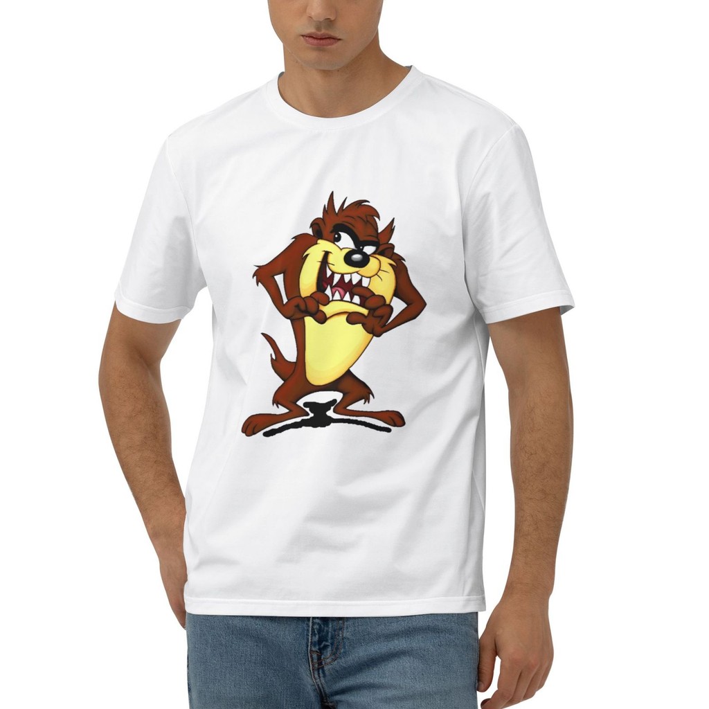 เสื้อยืดผ้าฝ้ายแฟชั่นที่กําหนดเอง Taz Tazmanian Devil Cotton T-Shirt