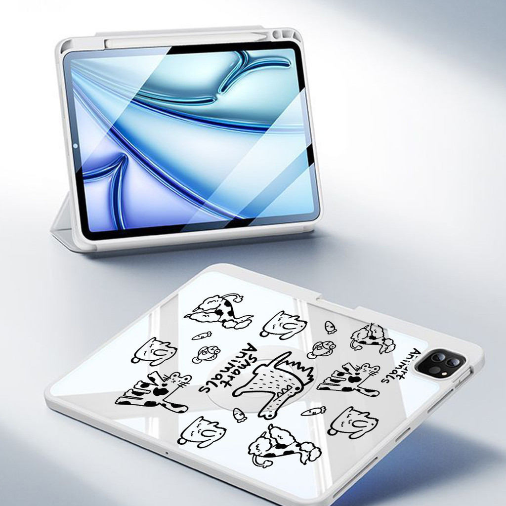 FORเคสไอแพด pro11 12.9/pro10.5 pro13 pro11-24 Air4 Air5 Air6 11 13 M2 M3 air1 air2 air3 gen7895610 GEN11 A16 mini6 7 - รูปที่ 3