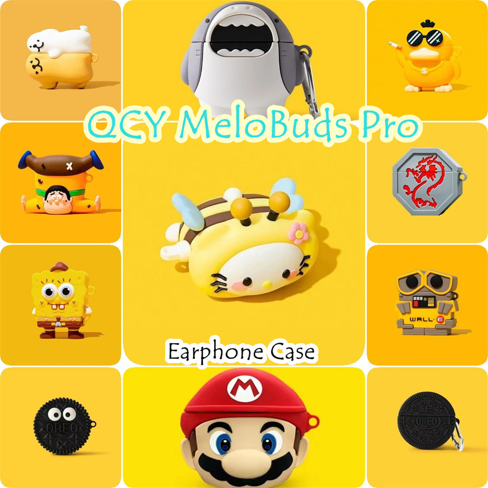 imamura สําหรับ QCY MeloBuds Pro Case การ์ตูนสร้างสรรค์ซิลิโคนอ่อนนุ่มหูฟังกรณีปลอก NO.1