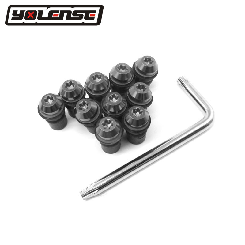Y10PCS 5MM Universal รถจักรยานยนต์สกรูกระจกกระจก Cafe Racer สำหรับ Aprilia RSV4 RS125 RST1000