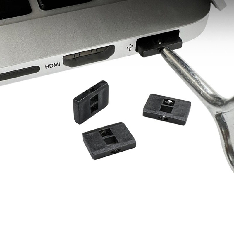 KIN USB Port Blocker USB Port Seal สําหรับ Blocking Breaches ข้อมูลการเข้าถึงที่ไม่ได้รับอนุญาต