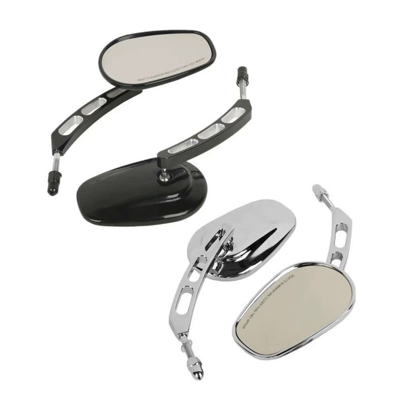 TT กระจกข้างรถยนต์กระจกมองหลัง8มม. อเนกประสงค์สำหรับรถมอเตอร์ไซค์ Harley Touring Road King Street Gl