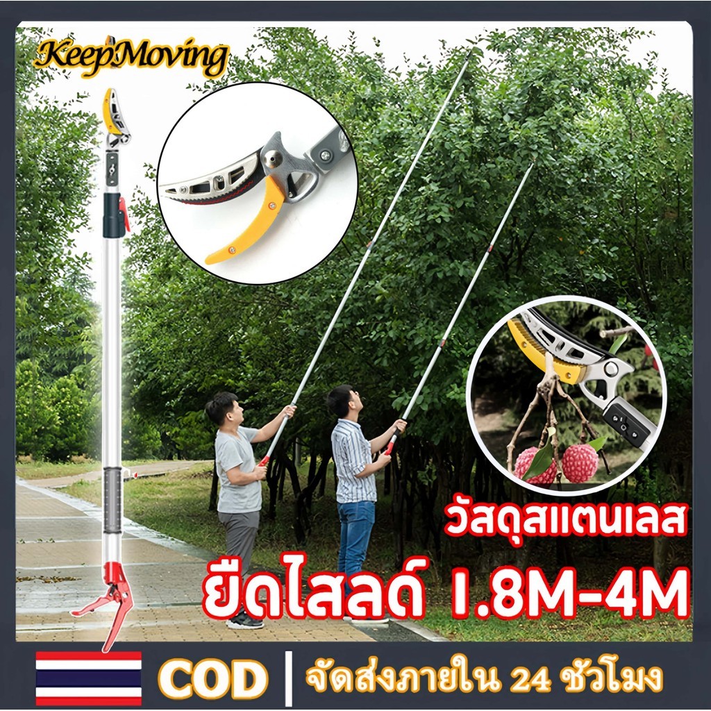 กรรไกรตัดกิ่ง กรรไกรตัดผลไม้ กรรไกรตัดหนีบ กรรไกรตัดกรรไกรตัดกิ่งด้ามยาว 1.8-4 ม กรรไกรเก็บผลไม้