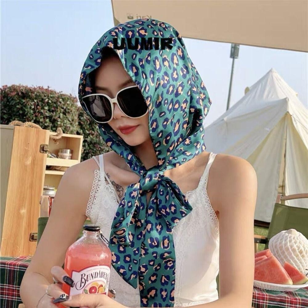 Uumir หมวก Baotou, ผ้าไหมจําลองนุ่มมุสลิม Turban, แฟชั่น Sun-Resistant Breathable หมวกผู้หญิง