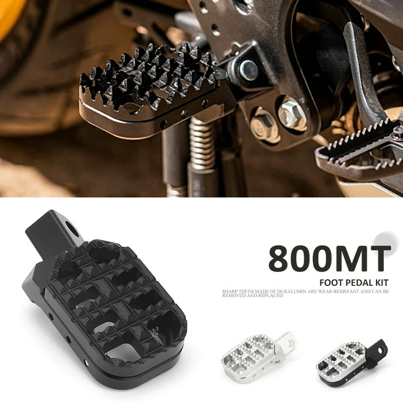 SL For CF MOTO CFMOTO 800 MT 800MT 800mt 800 Mt Motorcycle Black Silver Foot Pegs Aluminium Footrest