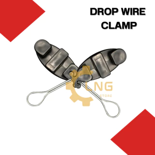 (พร้อมส่งจากไทย) Drop Wire Clamp ดรอปวายด์แคล้ม ตุ๊กตายึดสาย สีดำ