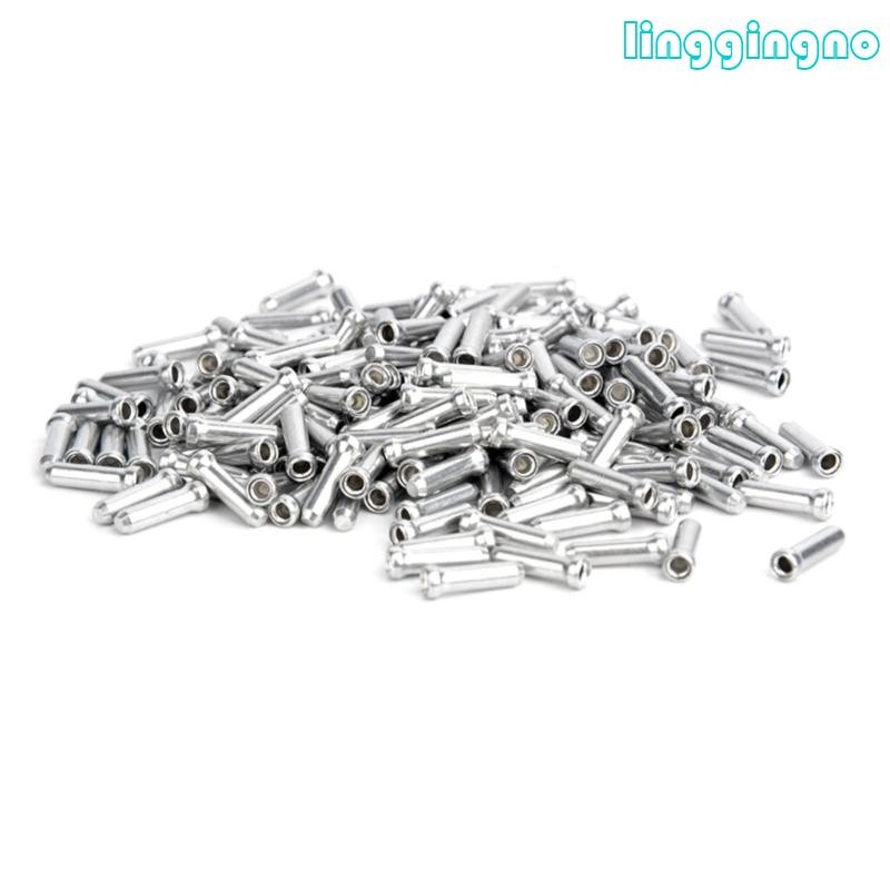 Rr 100 ชิ้นจักรยานสาย End Caps อลูมิเนียมสาย End Crimps สายเบรค End Tip ทนทาน Shifters ปลายสายเคเบิล