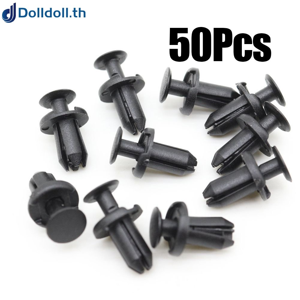 <Dolldoll> 50 คลิปกันชนหน้า Push Retainer Fit 5 มม.สําหรับ Lexus สําหรับ Toyota 90467-05170