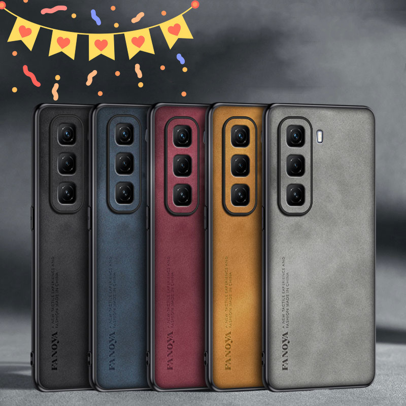 Infinix Hot 50 PRO+ PRO PLUS X6880 เคสป้องกัน, เคสแข็งที่เป็นมิตรกับผิวระดับไฮเอนด์, เคสโทรศัพท์ป้องกันการตกกระแทกหนังแกะ