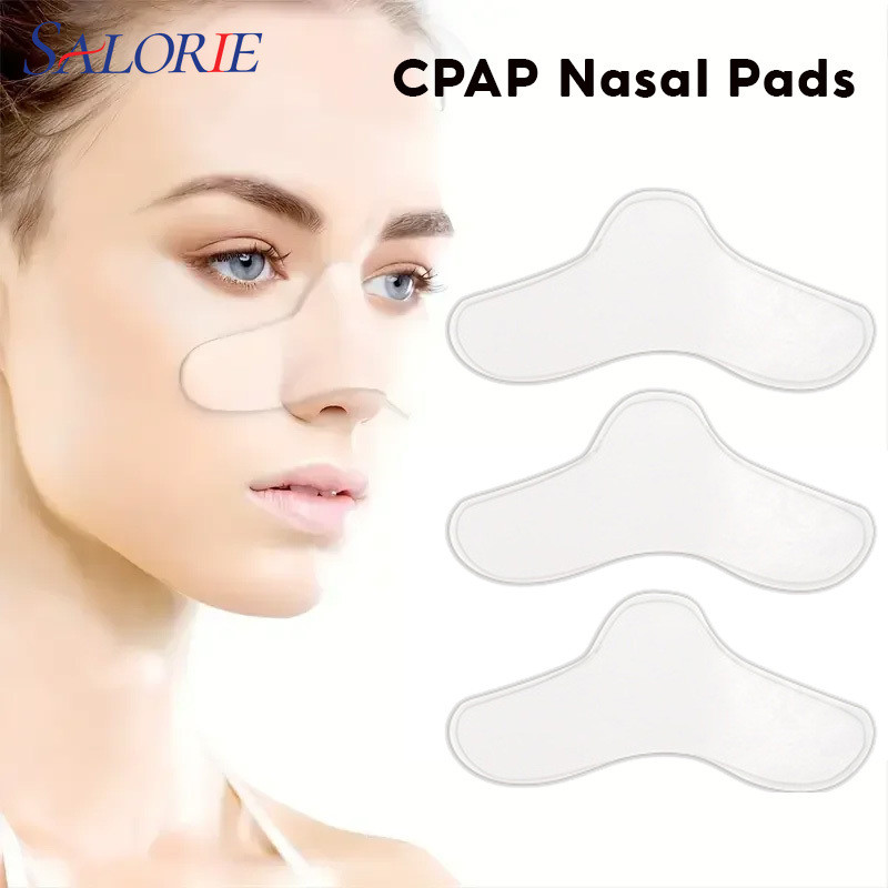 Salorie 3PCS CPAP Nasal Pad ซิลิโคนเจลจมูก Pad เครื่องหายใจอุปกรณ์เสริมสําหรับ Face Guard สําหรับนอนหลับที่ดี