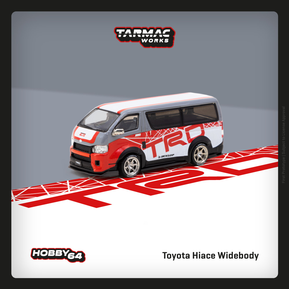 Tarmac Works 1:64 HOBBY64 Toyota Hiace Widebody TRD T64-038-TRD