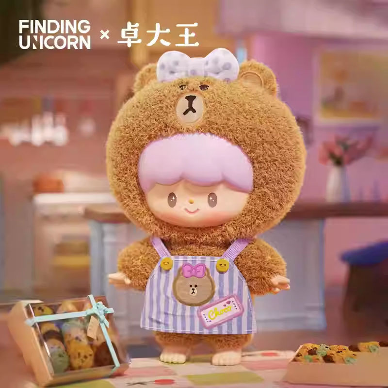 In Stock กำลังมองหายูนิคอร์น Zhuo Dawang line Friends เพื่อนที่ดีของฉันกล่องตาบอดผ้ากำมะหยี่ไวนิล