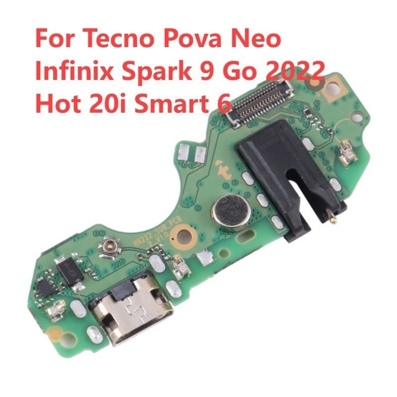 แพรตูดชาร์จ (Charging Port Flex )  สําหรับInfinix Tecno Pova Neo Infinix Spark 9 Go 2022 Hot 20iสมาร์ท 6 HD USB ราคา ถูกที่สุด ดีลบีเคเค แกลเลอรีภาพที่ 2