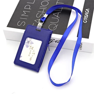 Pu ID Card Holder บัตรเครดิตกระเป๋านักเรียน Lanyard Card กระเป๋าสตางค์บางเฉียบซิปกระเป๋าเงินเหรียญ