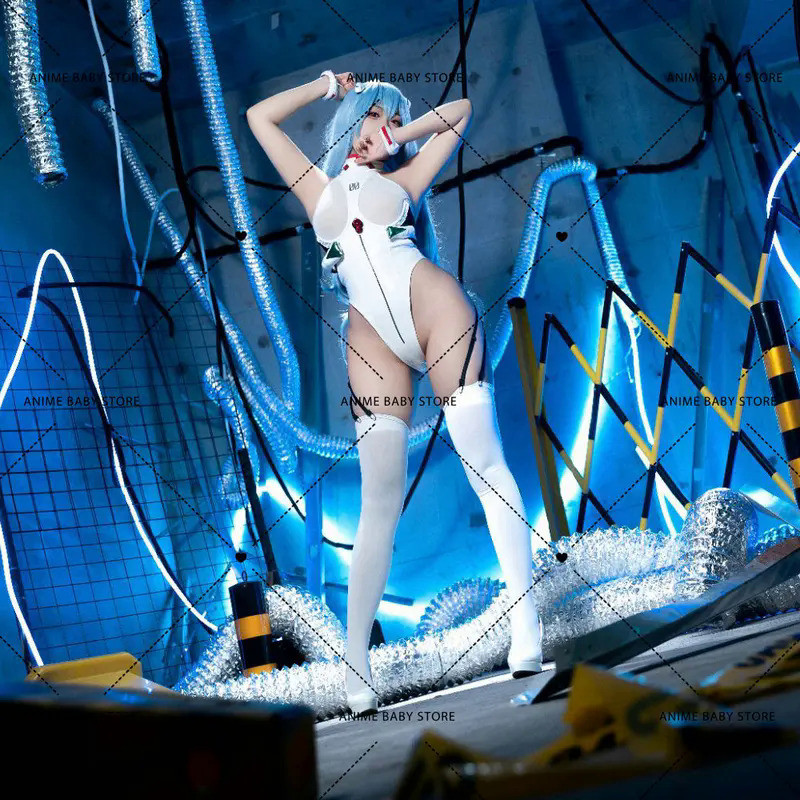 Mn  Ayanamii Cosplay PU Leather Suit Costume for Women Zentai Bodysuit  Anime Cosplay Ayanamii Swims