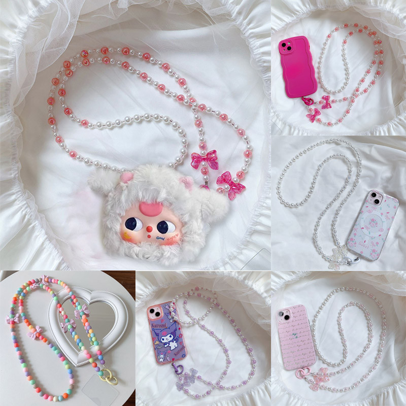 สายคล้อง Baby three/Kimmon สายคล้องเบบี้ทรี (สายยาว) สายคล้องโทรศัพท์มือถือ สายจับลูกปัดไข่มุก