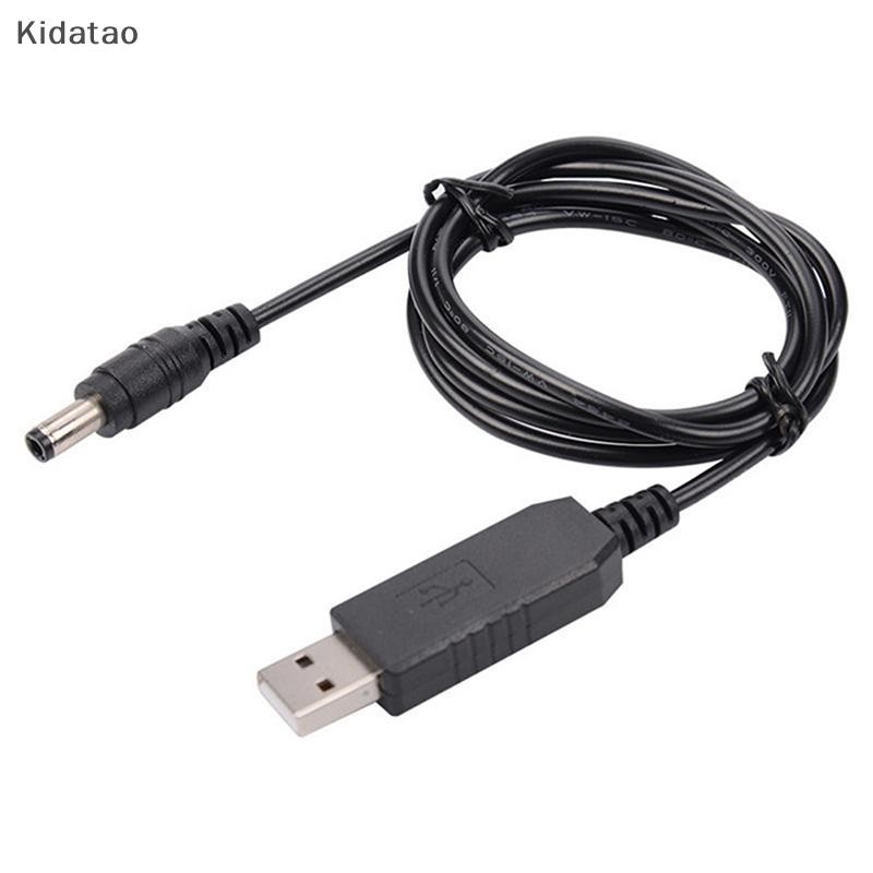 Kidatao DC 5V-12V Boost สายแรงดันไฟฟ้าอะแดปเตอร์แปลง USB เราเตอร์สายไฟใหม่