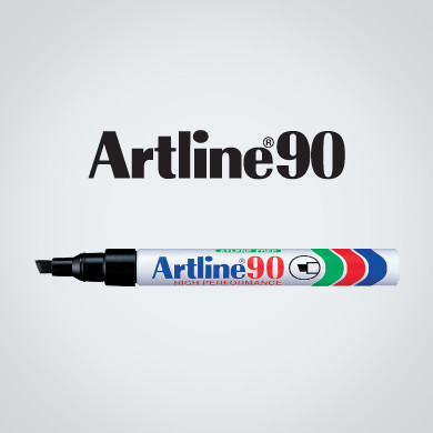 ARTLINE 90 PERMANENT MARKER (EK-90)-CHISEL NIB