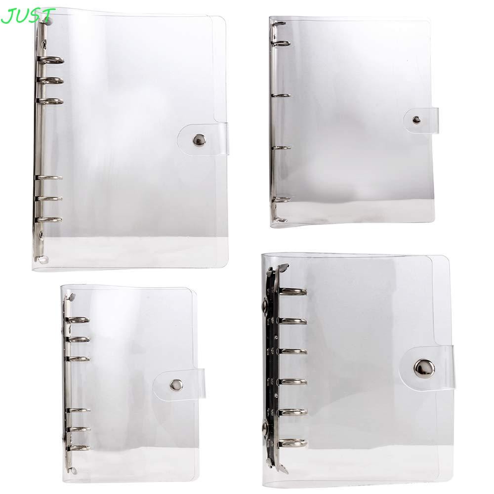Just แหวนใบหลวม A4/A5/A6/A7 อุปกรณ์สํานักงานโฟลเดอร์พลาสติกใส Binder