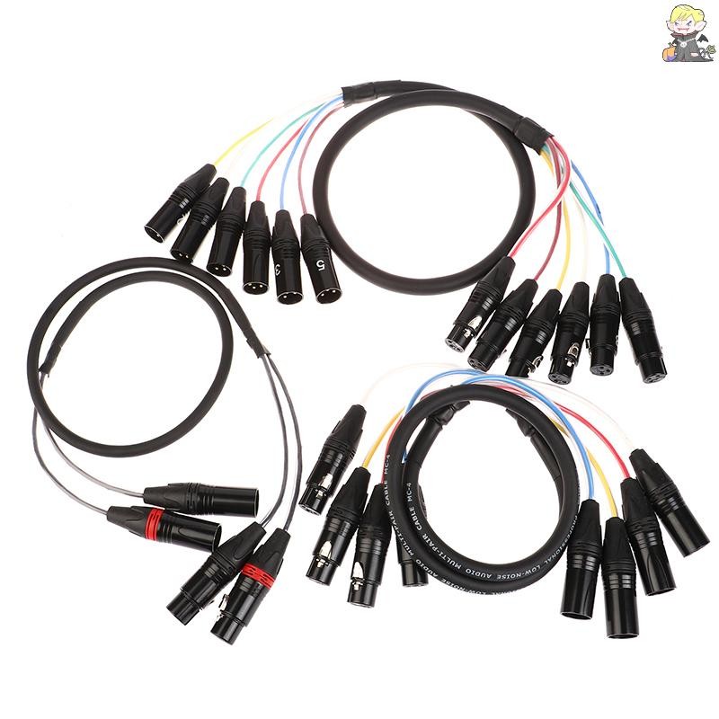 [CL] 2 4 6 Channel Professional Multi-Media 3 Pin XLR Cable Male To Female Balanced Audio Extension Cord TH
