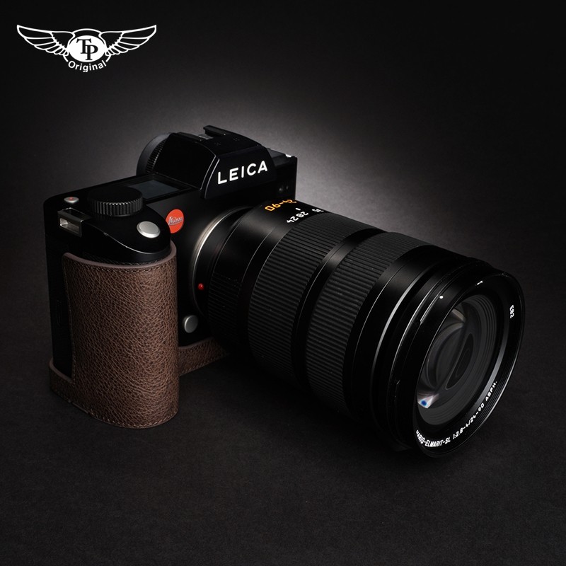 [ติดตามส่วนลดทันที] Tp ของแท้หนัง Leica Leica SL Typ601 กระเป๋ากล้อง SL2 ซองหนัง SL2S เคสป้องกัน Cowhide Handle