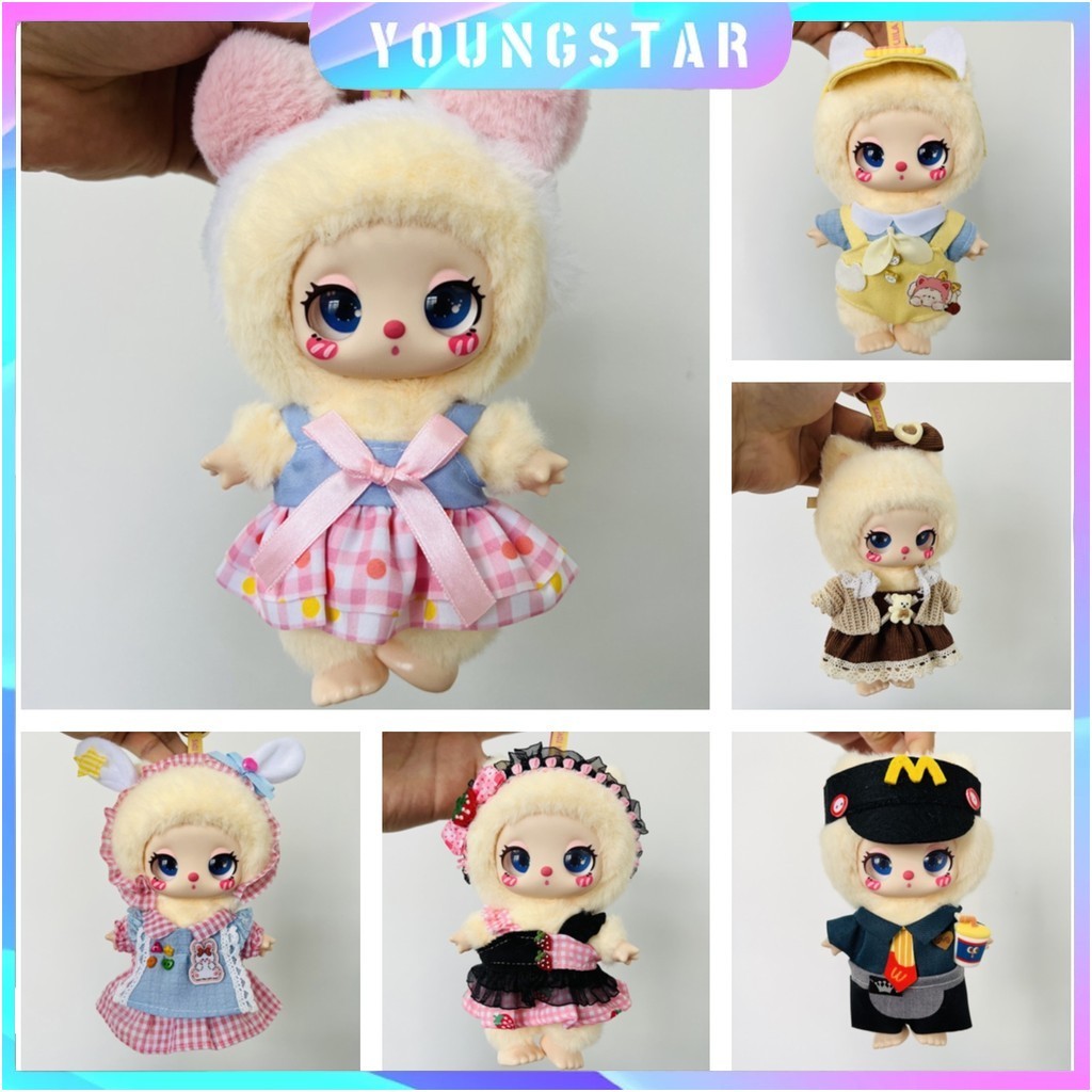 FYG (เฉพาะผ้า) สําหรับ 17 ซม. Liila Lucky cat ผ้า ใหม่เสื้อผ้าตุ๊กตาสําหรับชุดแฟชั่นที่กําหนดเองอุปกรณ์ของเล่น ตุ๊กตาอุปกรณ์เสริมน่ารักตกแต่งผ้าเล็กๆ