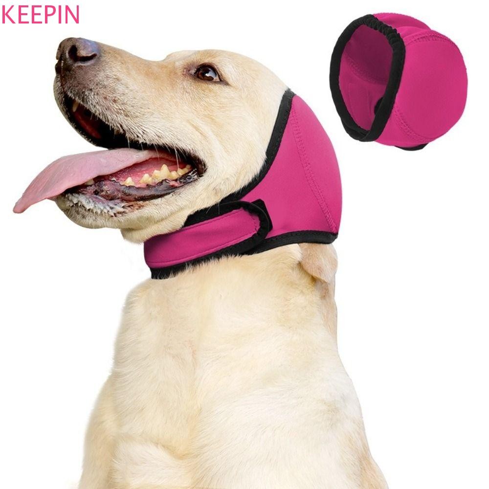 KEEPIN ที่ครอบหูสุนัข, ป้องกันเสียงรบกวนปรับสุนัข Calming Earmuff, ฝาครอบหัวกันน้ําลดเสียงรบกวนป้องกันการได้ยินสัตว์เลี้ยงหู Muffs Thunder