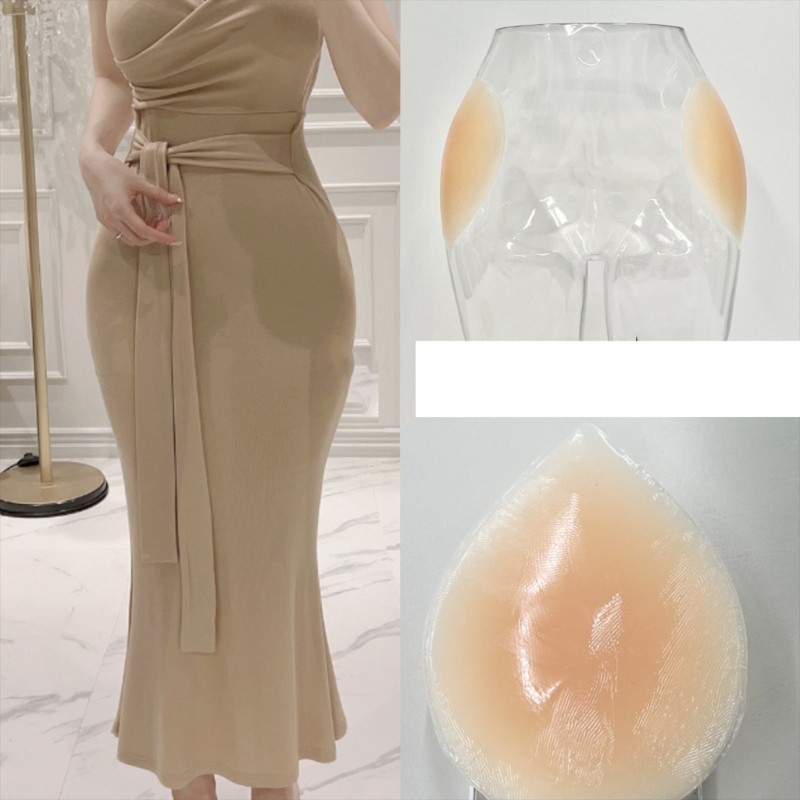Ppy 2 ชิ้นกาวซิลิโคนต้นขา Enhancer แผ่นสะโพก Body Shaper ชุดชั้นในแทรก ราคา ถูกที่สุด ดีลบีเคเค แกลเลอรีภาพที่ 4