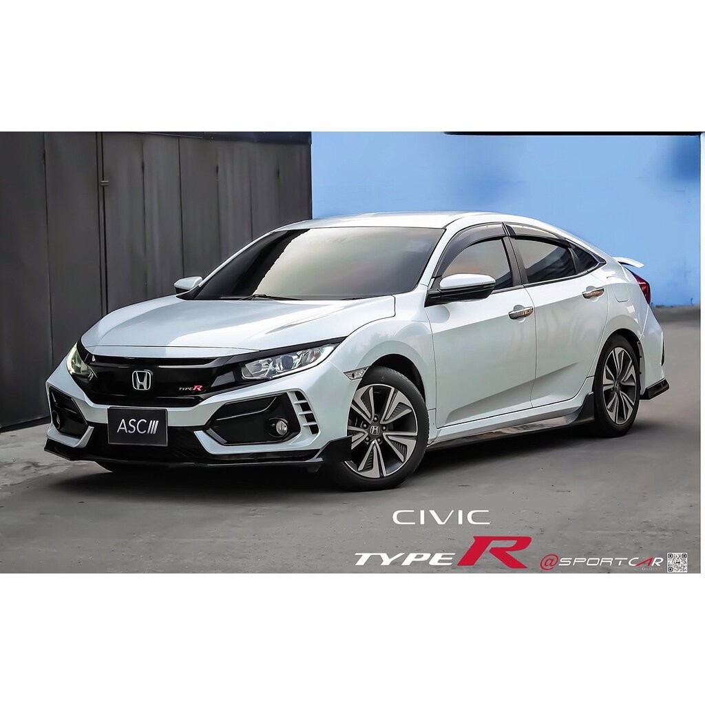 ชุดแต่ง Civic FC FK Type R, Civic FC 2017 - 2020 พร้อมกระจังหน้า Civic Type R - แต่งกันชน Honda Civi