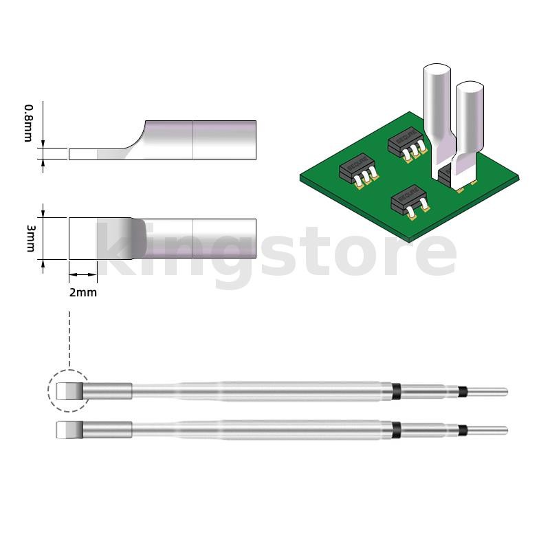 Sequre HT140 แหนบไฟฟ้าจับคู่หัวปากคีบ