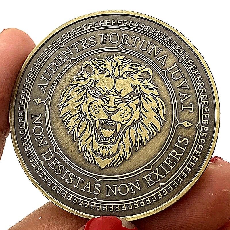 เหรียญที่ระลึก Lion King รุ่นตํานาน Lion King Silver Tedumara Rise From Hardship Never Give Up Never