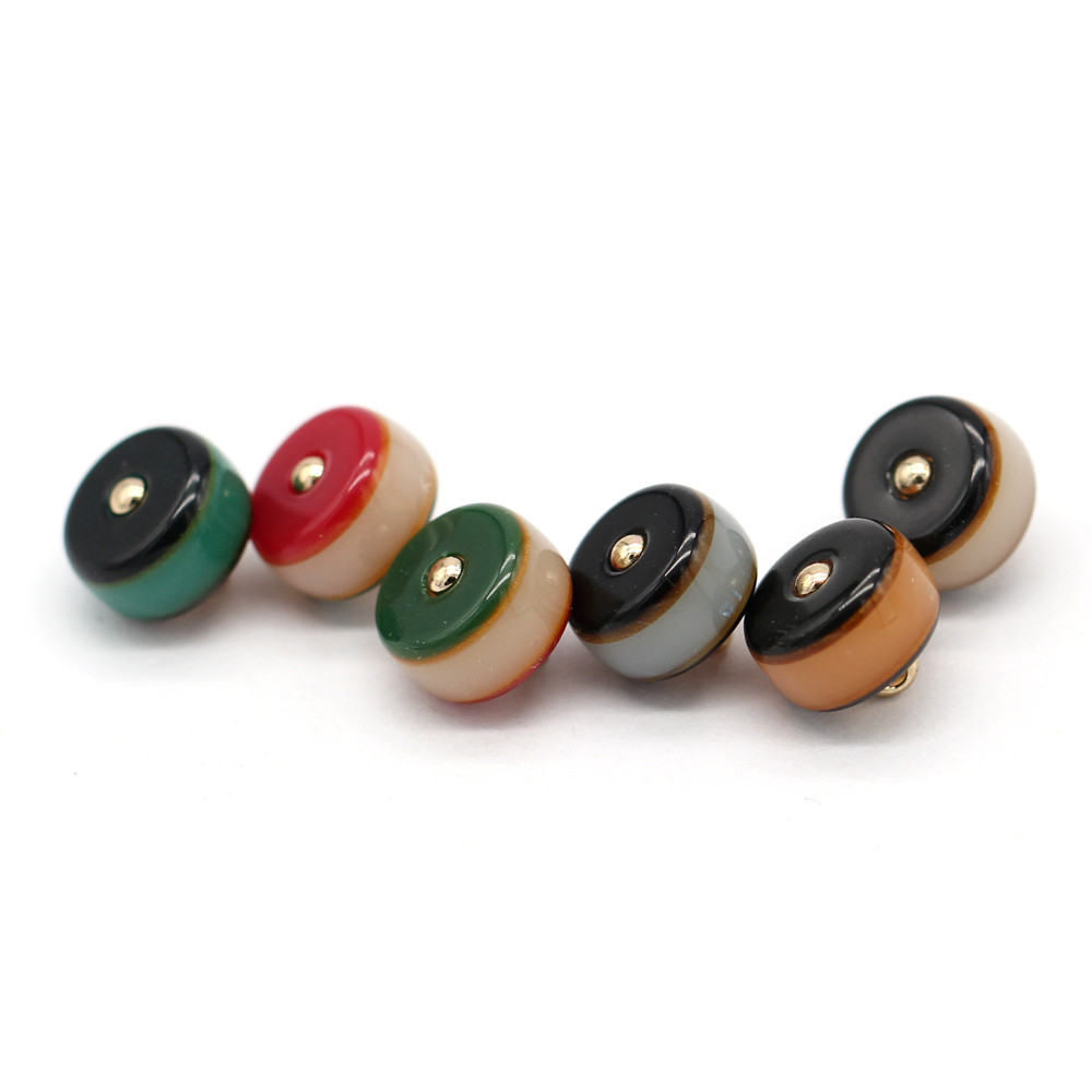 10 ชิ้น/เซ็ต 10 มม.Multicolor รอบ Pearl ปุ่มสําหรับเสื้อผ้าผู้หญิงเสื้อ Qipao Hanfu DIY หัตถกรรมปุ่มขนาดเล็กอุปกรณ์เย็บผ้า