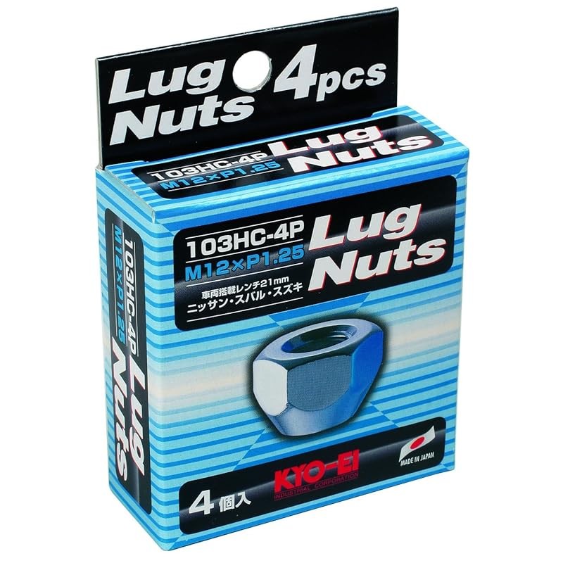 Kyoei น็อตล้อ Lug Nut [M12 X P1.25] 21Hex [แบบทะลุ] 103Hc-4P
