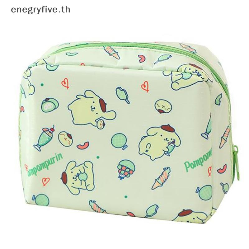SANRIO เช่น การ์ตูนน่ารัก ซานริโอ กระเป๋าเครื่องสําอางความจุขนาดใหญ่กระเป๋าผ้าอนามัยแบบพกพากระเป๋าจิปาถะถุงเก็บสาวแฟชั่นกระเป๋าใส่เหรียญของขวัญ .