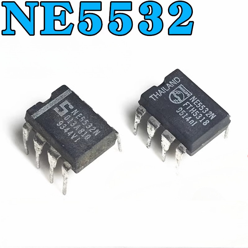 5‌/2ชิ้น ‌ใช้ของแท้ NE5532N NE5532 Dual Operational Amplifier IC เสียงเสียงต่ํา (ทดสอบและการทํางาน, 