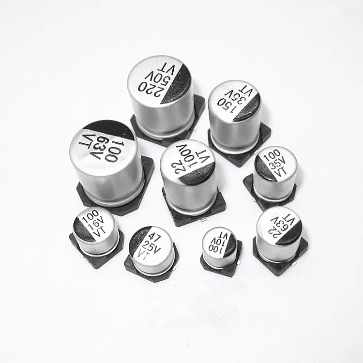 10pcs SMD Electrolytic Capacitor อลูมิเนียมใหม่ 6.3V 10V 16V 25V 35V 50V 1UF 2.2UF 4.7UF 10UF 47UF 100UF 220UF 330UF 470UF 680UF