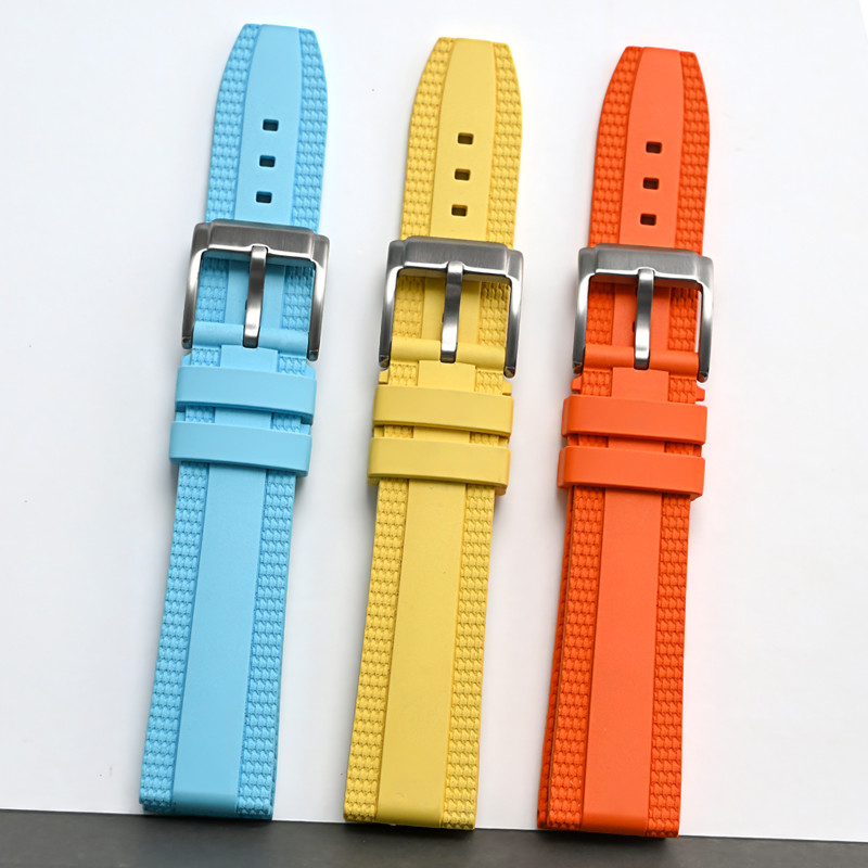 พรีเมี่ยม Fluoro สายยาง 20 มม. 22 มม. สําหรับ Breitling รูปที่ 3