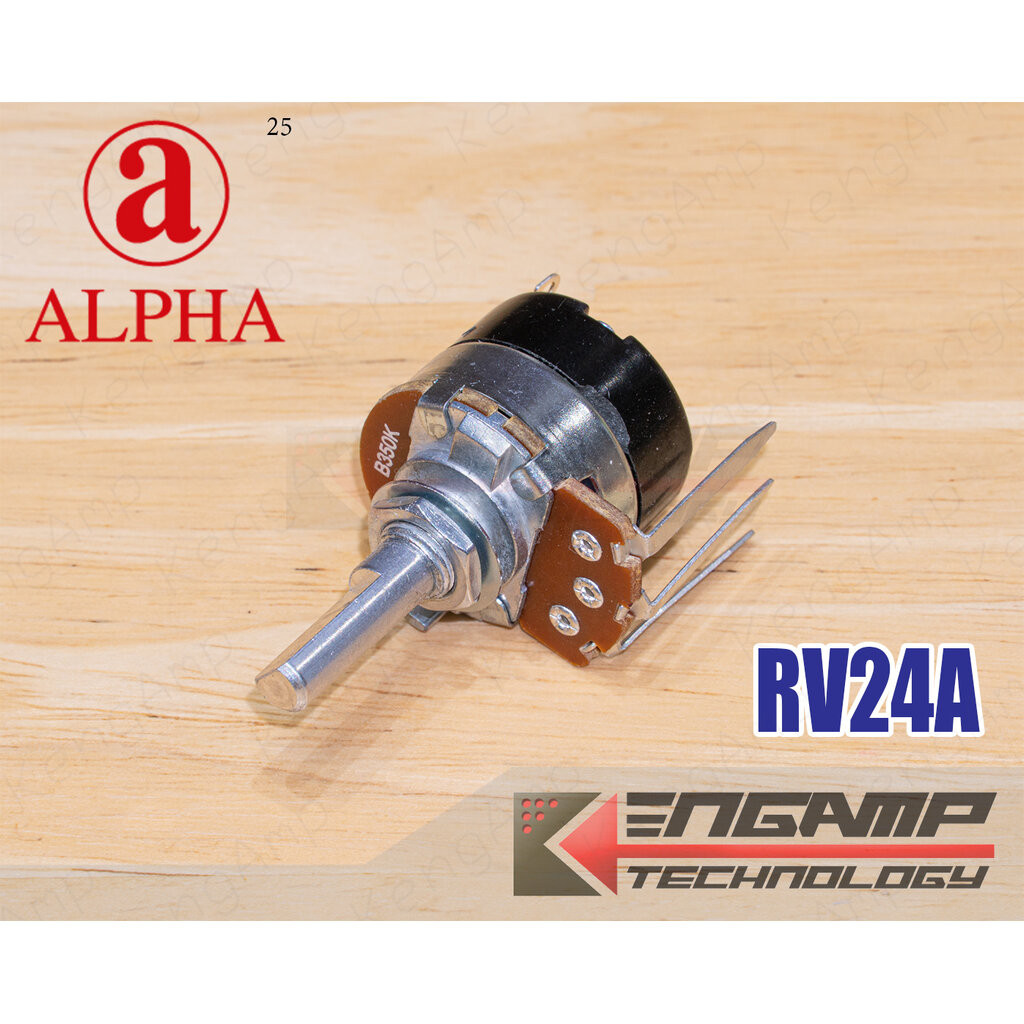 (1ตัว) [VR] Volume เครื่องทำน้ำอุ่น 250K 350K 500K ALPHA RV24A แกน D ยาว25mm
