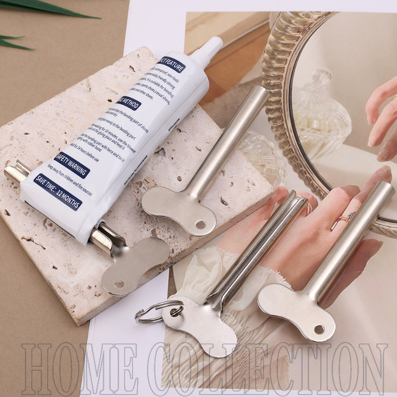 Creative ยาสีฟันหลอด Squeezer Simple ยาสีฟัน Roller โลหะประหยัดแรงงานหลอดยาสีฟัน Wringer Presser