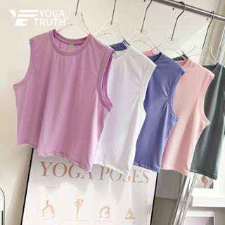 YOGATRUTHSports Top Breathable Quick Drying เสื้อแขนกุดวิ่งอ…