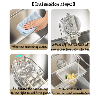 ถ้วยดูดอ่างล้างจานกรองชั้นระบายน้ําทิ้งกรองสุทธิ Multi-function Anti Clog อ่างล้างจานกรองอาหารผัก Drainer ตะกร้าผู้ถือ