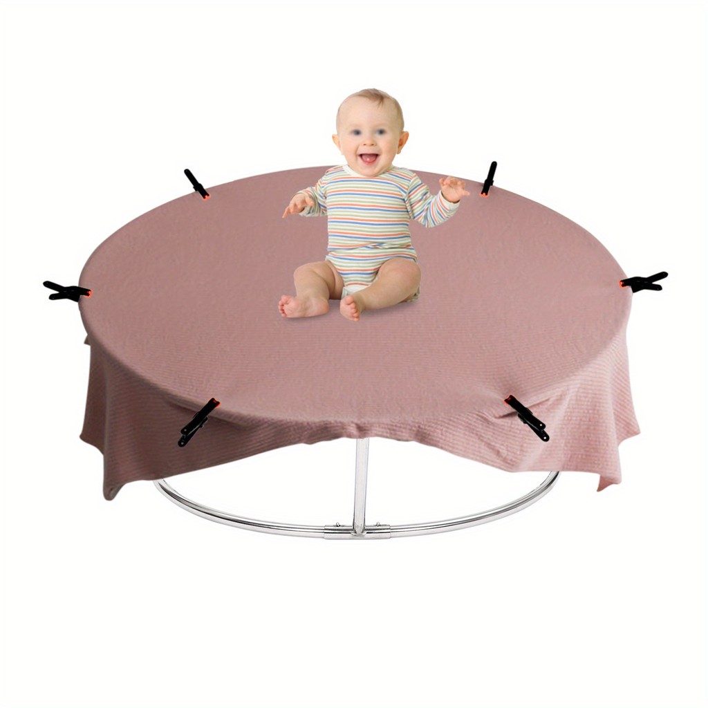 ขาตั้งถ่ายภาพเด็กแรกเกิดขาตั้งสแตนเลสสําหรับถ่ายภาพเด็กโครงวางตัวทารกแรกเกิด อนุญาตให้ผ้าฉากหลังเพื่อกระจายได้อย่างราบรื่นสร้าง - รูปที่ 4