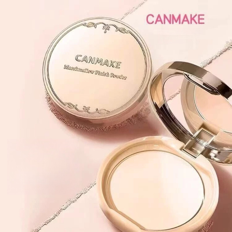 CANMAKE Powder Cake Loose Powder Long-Lasting Oil Control โดยไม่ต้องถอดแต่งหน้ากันน้ําโดยไม่ต้องรับ Stuck Powder Delicate Concealer 10g แป้งแต่งหน้า