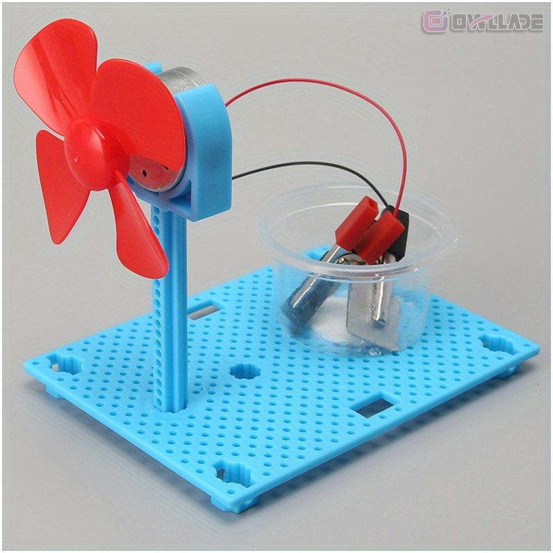 OWLLADE Stem ของเล่นเพื่อการศึกษาสําหรับเด็กของขวัญวันเกิดสําหรับเด็ก DIY Brine Power พัดลมชุด TTJY-YSFDFS 3T - รูปที่ 5