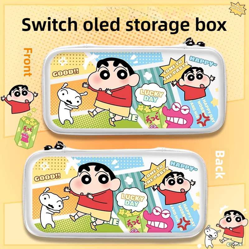 กระเป๋าพกพาเข้ากันได้กับ Nintendo Switch V1/Switch OLED Console Protective Portable Travel Carrying Case Pouch with Pockets for Console and Accessories
