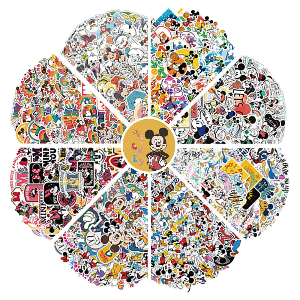Disney Sticker Mega Collection (100+ Designs) | สติ๊กเกอร์กันน้ําที่ได้รับอนุญาตอย่างเป็นทางการสําหรับสมุดภาพและเทคนิคเทคนิคเทคนิค