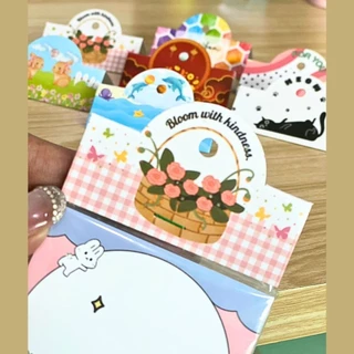 ป้ายหัวแผง 6.5 x 5 cm 100 ชิ้น ป้ายกิ๊ฟชอป หัวกระดาษ หัวแผงติดถุงพลาสติก มีเจาะรูแขวน